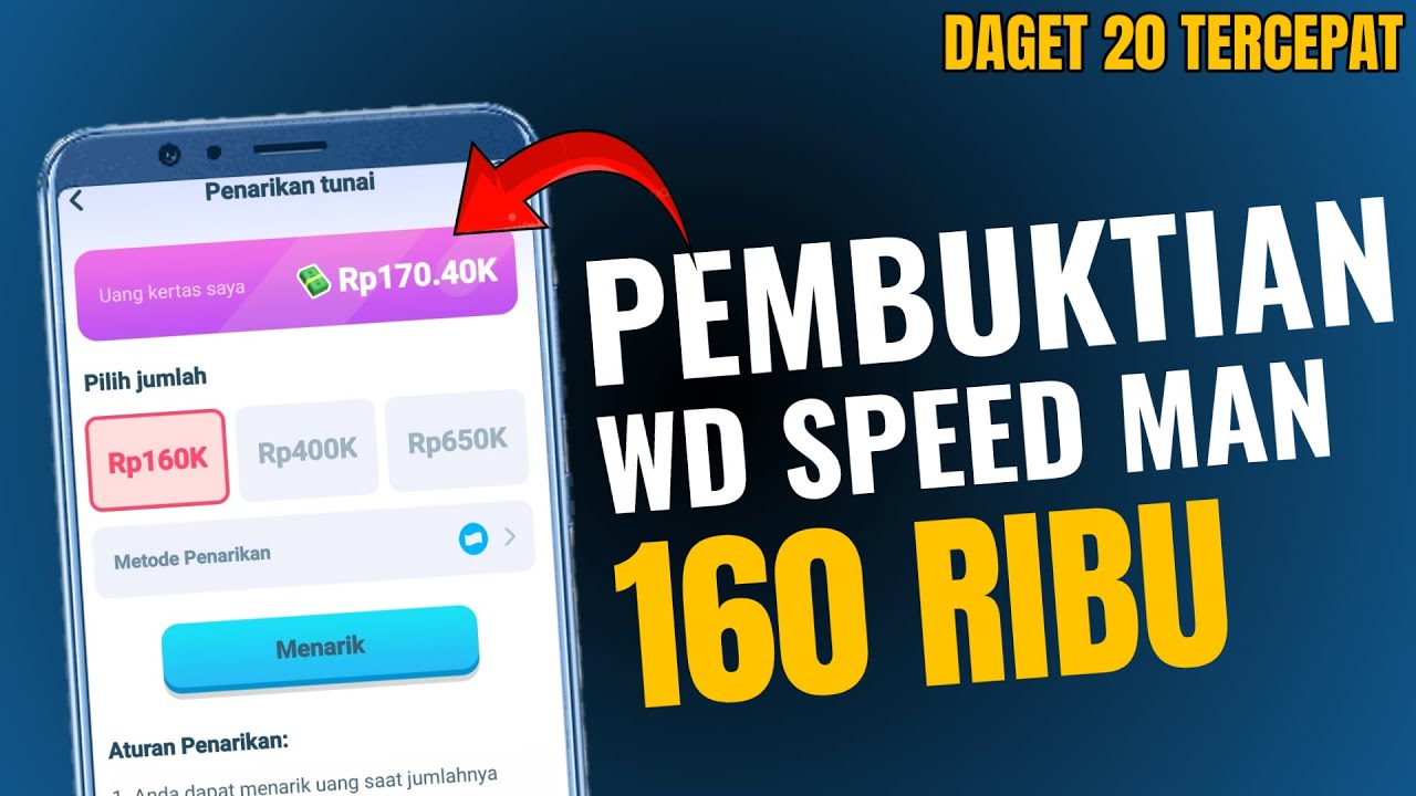 Apakah Game Speed man Apk Terbukti Membayar? Review Uji Coba Penarikan Saldo Dana Terbaru