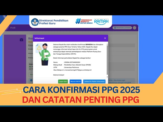 Cara Konfirmasi PPG 2025 dan Catatan Penting bagi Peserta Lolos Seleksi 2024