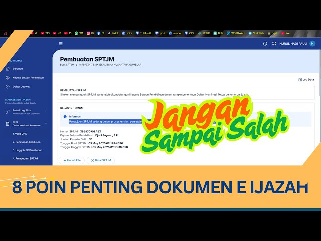 8 Poin Penting Dokumen yang Di-upload di Web E-Ijazah