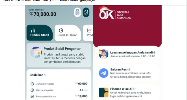 Review Finance Wise Apk Investasi, Apakah Resmi OJK dan Aman atau Investasi Bodong?