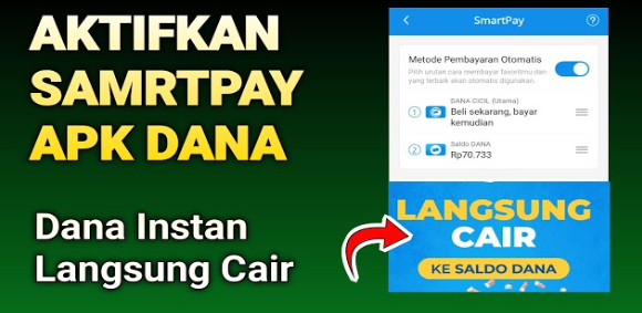 Cara Aktifkan Smartpay Dana dan Cara Pinjam Uang di Dana