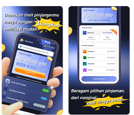 AksesDana Apk Pinjol Limit hingga Rp30 Juta, Apakah Aman dan Terdaftar OJK?