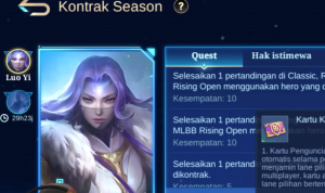 Fitur Kontrak Hero Mobile Legends Sudah Rilis, Cara Dapat Skin Gratis, Bonus Rank, dan Hal Penting Sebelum Memilih Hero