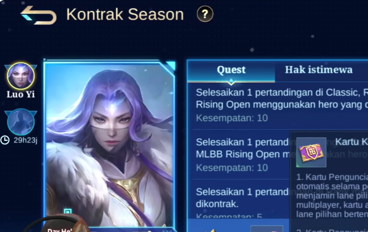 Fitur Kontrak Hero Mobile Legends Sudah Rilis, Cara Dapat Skin Gratis, Bonus Rank, dan Hal Penting Sebelum Memilih Hero