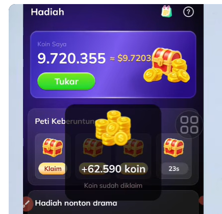 Modus Baru Aplikasi Drama Crush Nyari Untung Lewat Iklan, Koin Pemain Mendadak Seret Pas Mau Withdraw